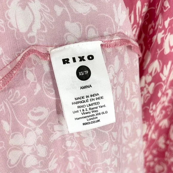 NWT Rixo Amina Maxi Dress in Amelie Floral Pink - Picture 10 of 14